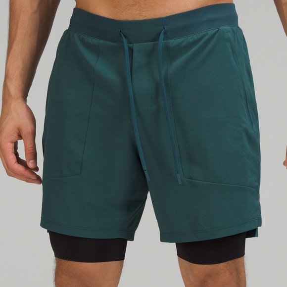 lululemon athletica Other - Lululemon License to Train Lined 7in Shorts (green jasper, L)